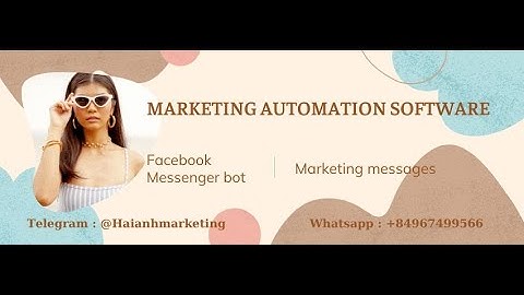 Facebook Messenger bot | Marketing messages