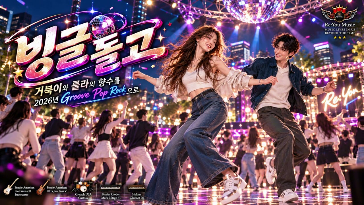 🎙️빙글 돌고 [Re:You Music] 👏거북이와 룰라의 향수를 26년에 POP Rock으로 💃활기찬 한주 신나게 시작하자 듣자마자 몸이 먼저 반응한다 🔥 “빙글 돌고, GO!”