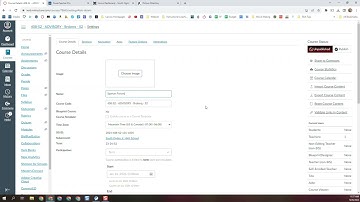 Canvas: Change Course Name