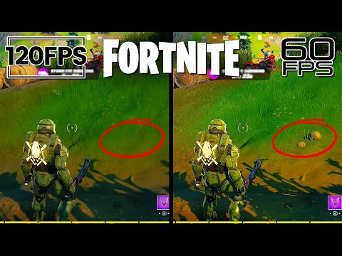 Fortnite 120FPS Gameplay on PS5/Xbox Series X (60fps vs 120fps Graphics Differences)