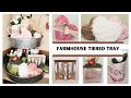 Farmhouse Valentine's Day Decor DIY | Tiered Tray Decor | Dollar Tree DIY | Quick and Easy projects