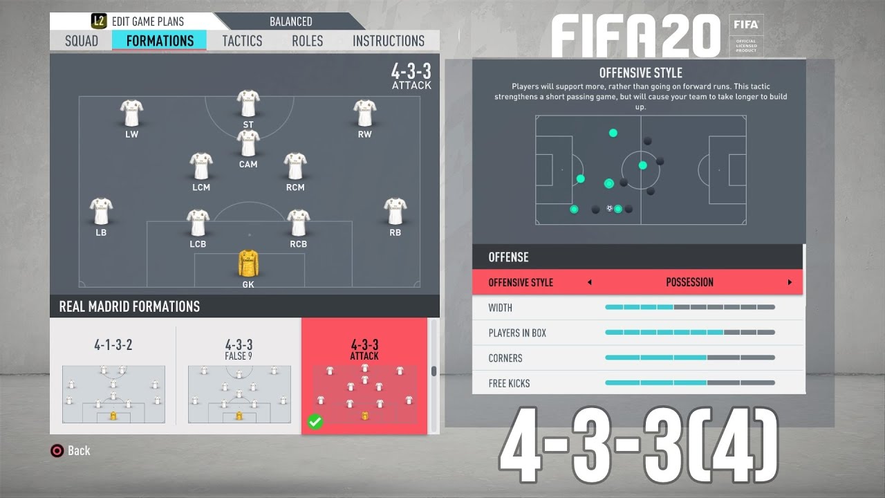 Fifa Best Formation 4 3 1 2 Tutorial Best Custom Tactics Instructions More Youtube