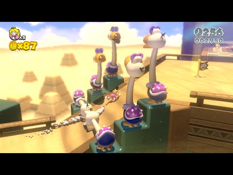 ? Super Mario 3D World: 2-1 Conkdor Canyon 100% All Stars u0026 Stamp Location Walkthrough Guide