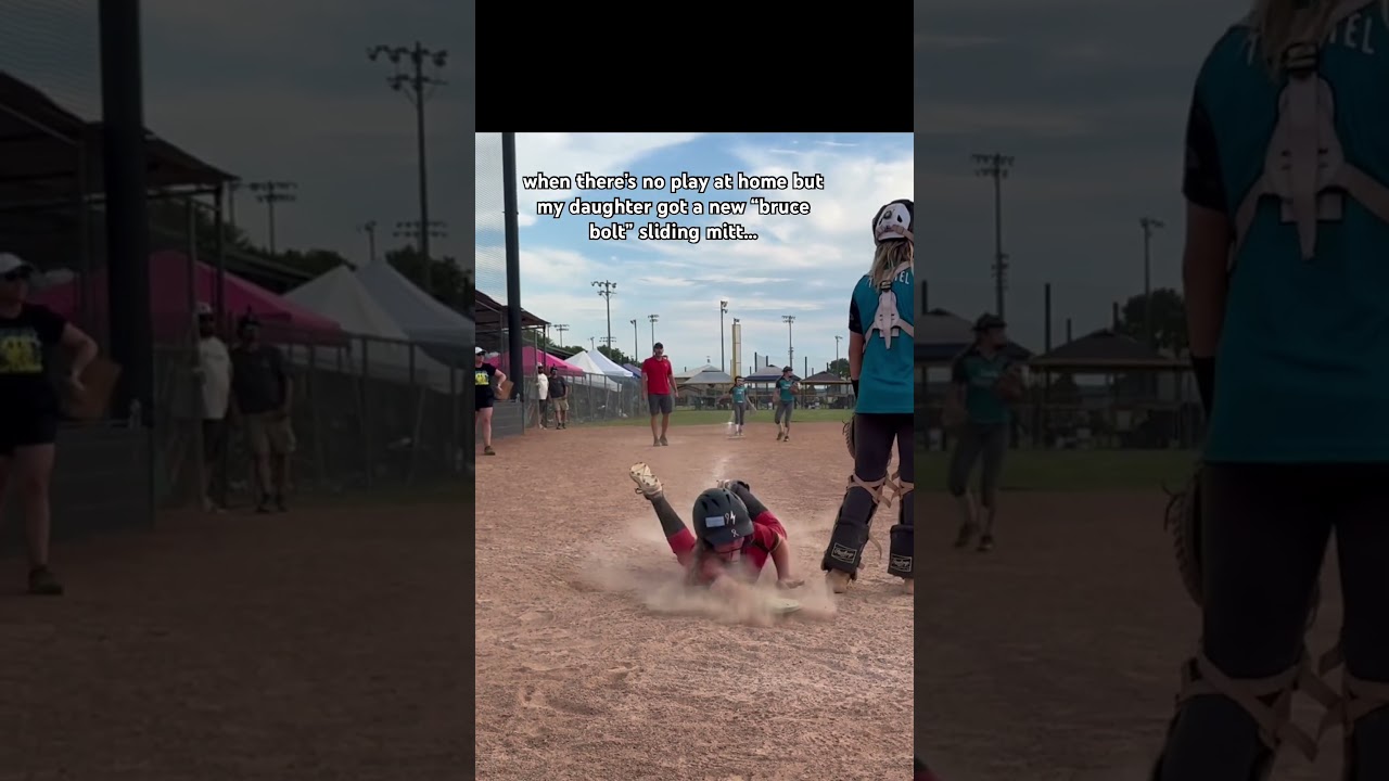safe by…..a mile 🤣 #softball #safe #brucebolt #10u @bruceboltus