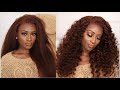 AFFORDABLE AUBURN KINKY STRAIGHT WIG! EASY NO BABY HAIRS FT BEAUTY FOREVER