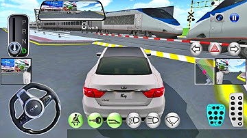 Crazy Kia Car Driver vs Bullet Train Railway Station In 3D Driving Class - Android IOS Gameplay