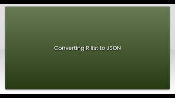 Converting R list to JSON