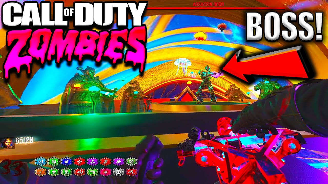 CRAZY BOSS FIGHT - Cod Zombies MAZE MAP - YouTube