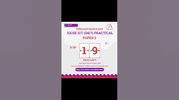 The Countdown to Paper 2 IGCSE ICT (0417) Feb/Mar 2025 Exam #igcseict #ajirotech