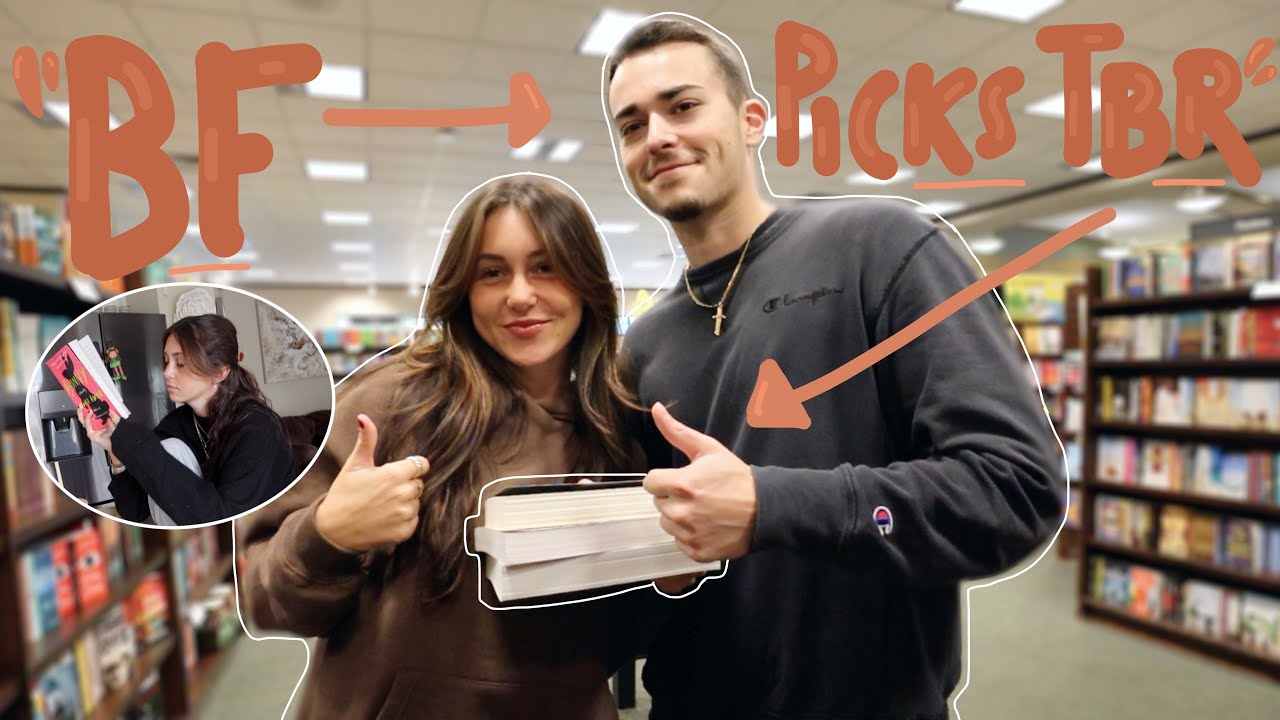 boyfriend chooses the books i read! | reading vlog