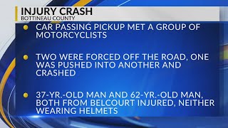 Four injured in motorcycle crash north of Bottineau