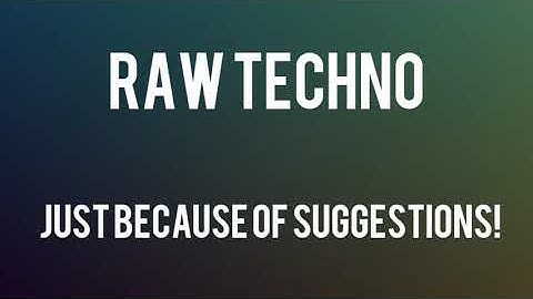 RAW techno|| subsonic