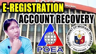 How to Recover E-Registration Account | POEA DMW Online E-Registration 2023
