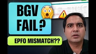 🔥EPFO Exit Date & Joining Date Overlap | Will It Fail Background Verification | EPF BGV Explained