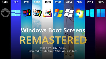 Microsoft Windows Boot Screens REMASTERED - Inspired by multiple AWT and WNR Videos.