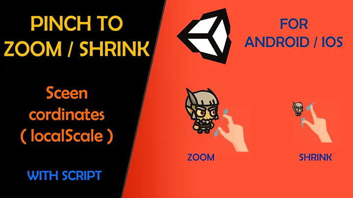 Pinch to Zoom & Shrink Canvas Objects in Unity | UI Elements | Works on Android, IOS | Unity | 2021