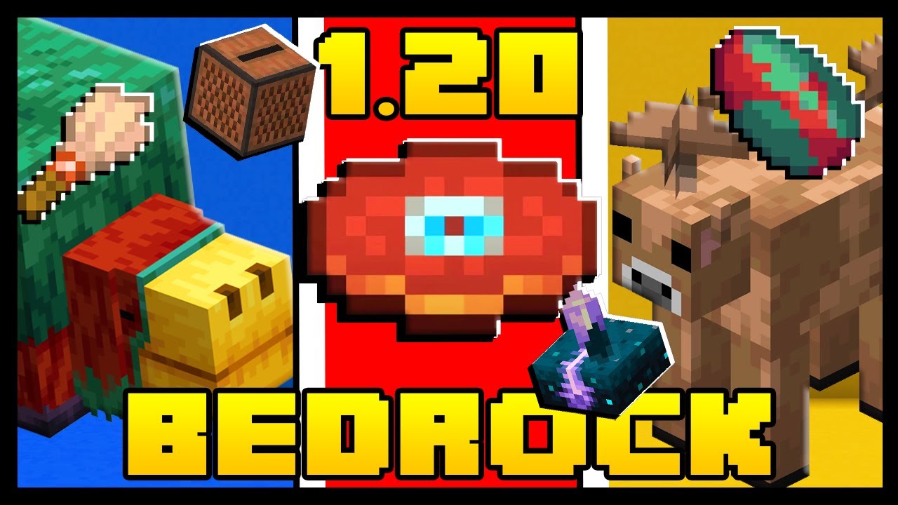 MINECRAFT 1.20 - SAIU! NOVA ATUALIZAÇÃO GIGANTE COM MUITAS NOVIDADES PARA A  BEDROCK! 