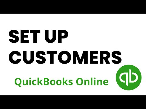 Set Up Customers QuickBooks Online