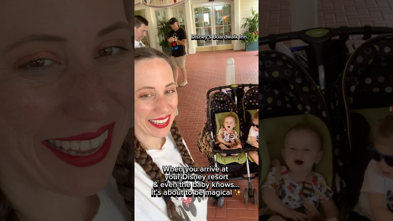 When you arrive at your Disney resort & even the baby knows… It’s about to be magical 