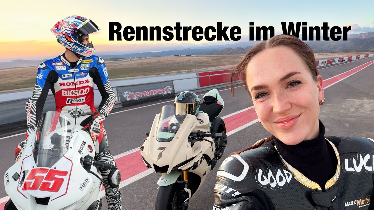 Mit Meddes im Winter Rennstrecke fahren