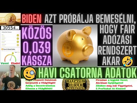 Bitcoin Hírek (1639) - Biden azt Próbálja BeMesélni, hogy Fair Adózási Rendszert Akar 