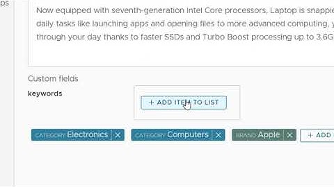 Vendure v0.15.0-preview: custom field lists