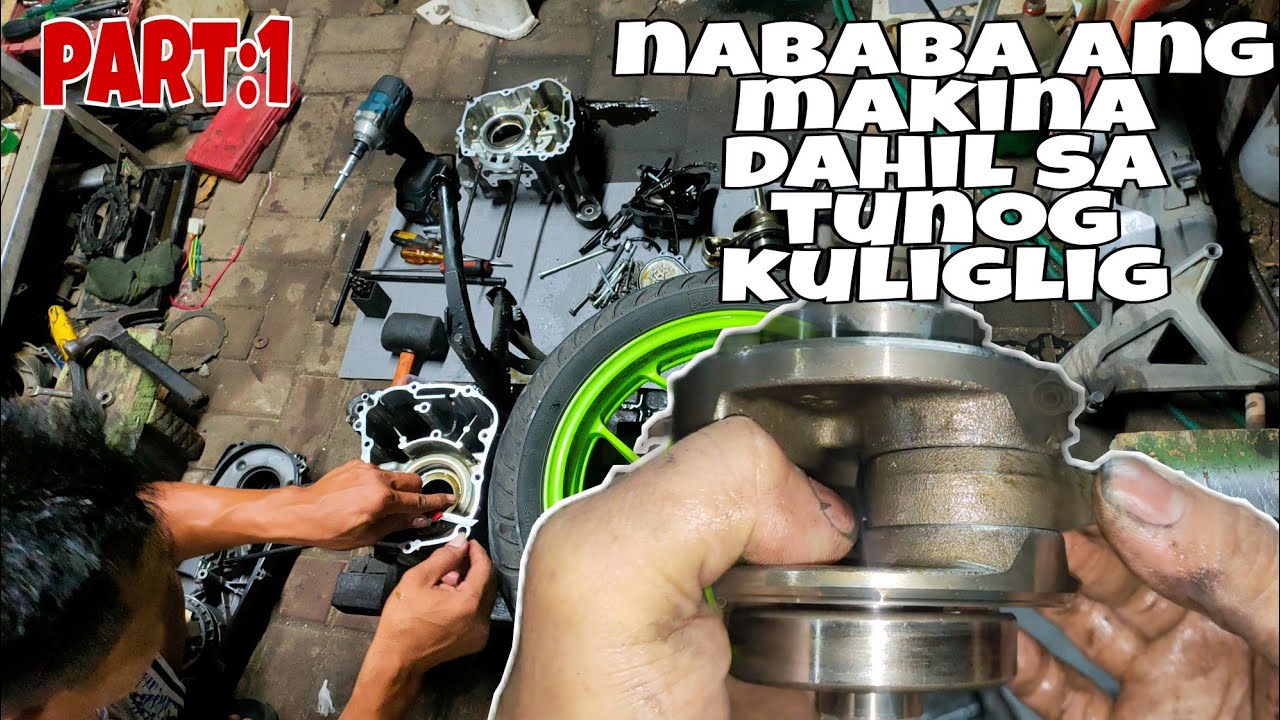 PART:1 honda click parang kuliglig ang tunog ng makina || baba makina dahil sa conicting rod