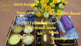 Discover our USDC Pedicure – the perfect everyday pedicure at Bitcoin Nail Spa!