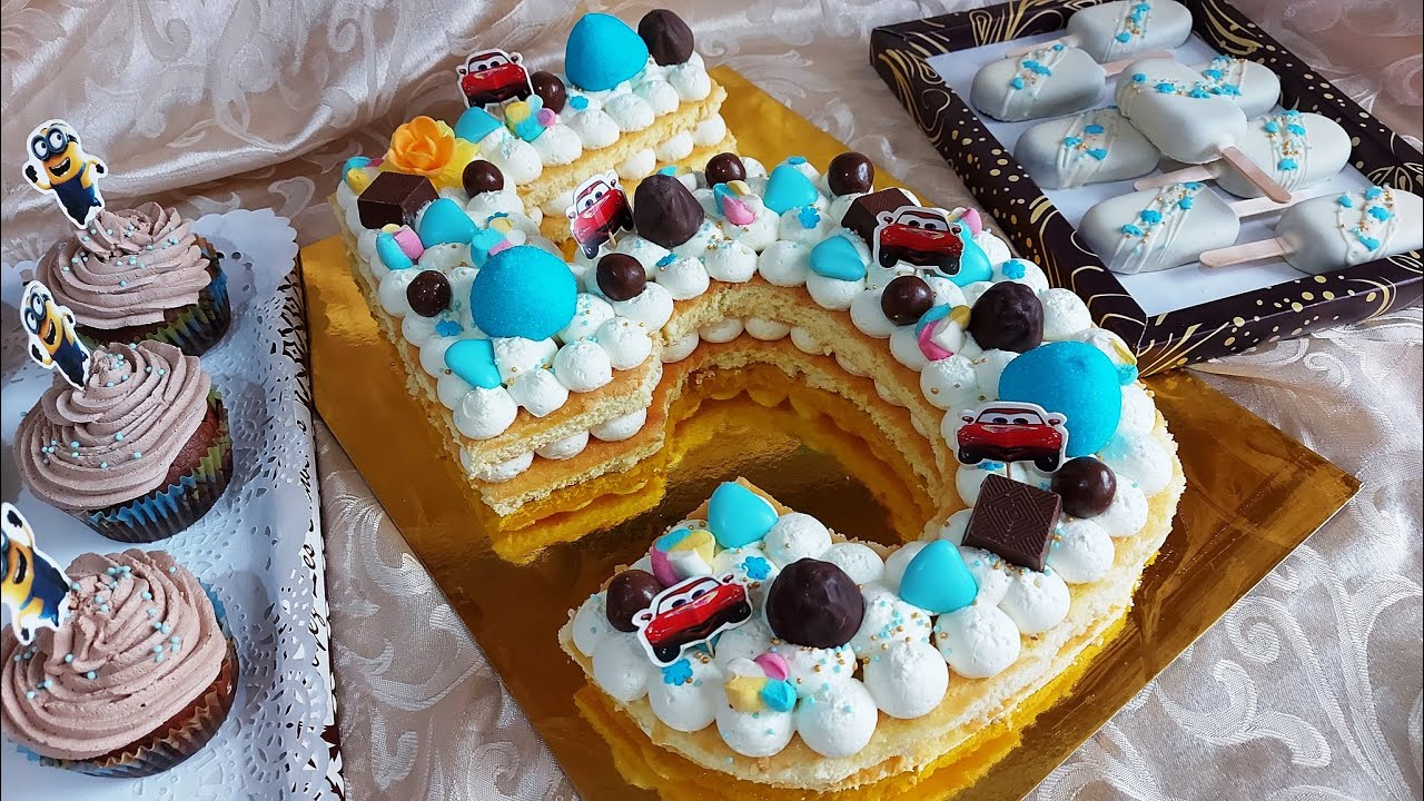 كيكة الارقام المميزة🎂 نامبر كيك من ألذ وأسهل مايكون مع أشكال مختلفة لهذه الطرطة / Number cake
