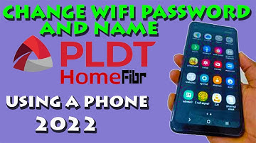 HOW TO CHANGE WIFI PASSWORD AND NAME OF PLDT HOME FIBR USING PHONE 2022
