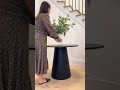 Dwen 35" Modern Round Pedestal Console Table #popmaison #homedecor #sidetable #entrytable