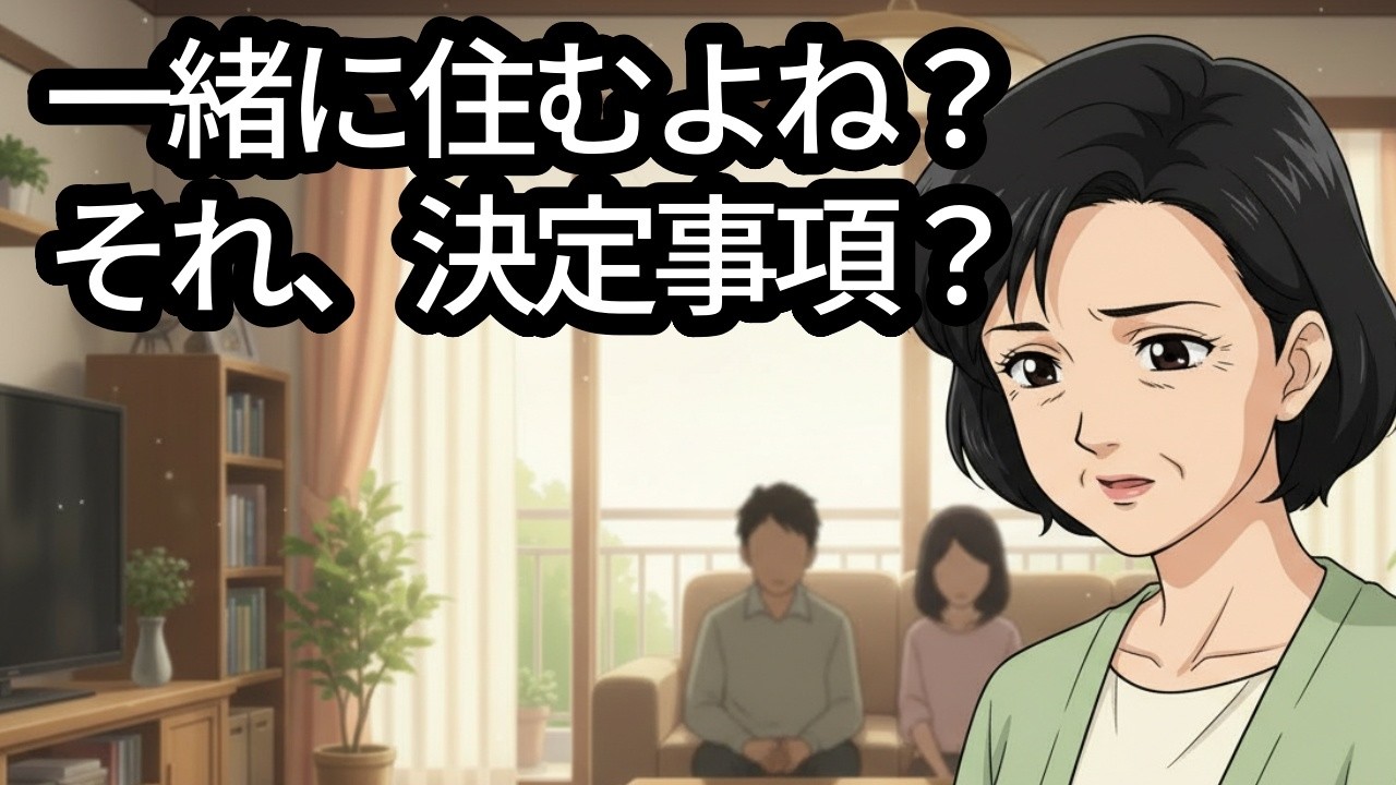 『一緒に住むんだろ？』その一言で、私は家を手放した【65歳母】