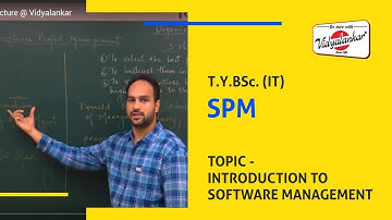 T.Y.B.Sc.(IT) - Sem V - SPM Lecture @ Vidyalankar