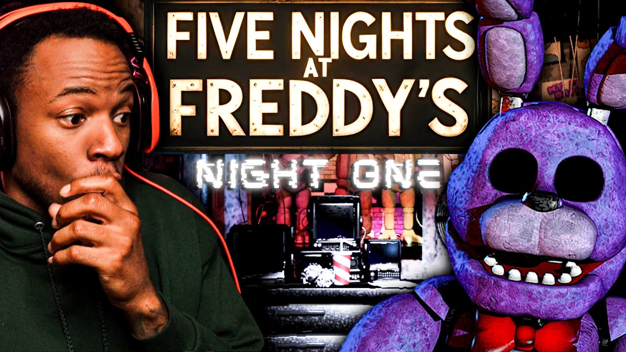 First Time Playing Five Nights at Freddy's| FNAF Night One Gameplay ...