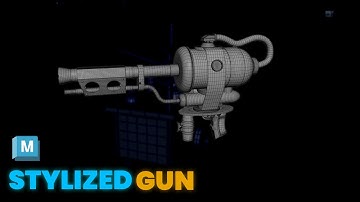 Stylized Weapon Modeling in Maya – Full Speed Timelapse