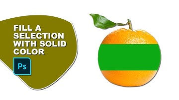 How to fill a selection with solid color in Photoshop