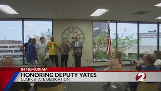 Honoring Matthew Yates: Clark State dedicates room to fallen deputy