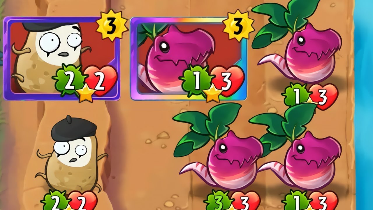 Plants vs Zombies Heroes - Veloci-Radish and Imitater Gameplay with