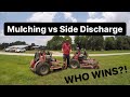 Mulch vs Side Discharge Mowing (Real Mowing + Real Results!) Ferris Z3X Lawn Mowing Review