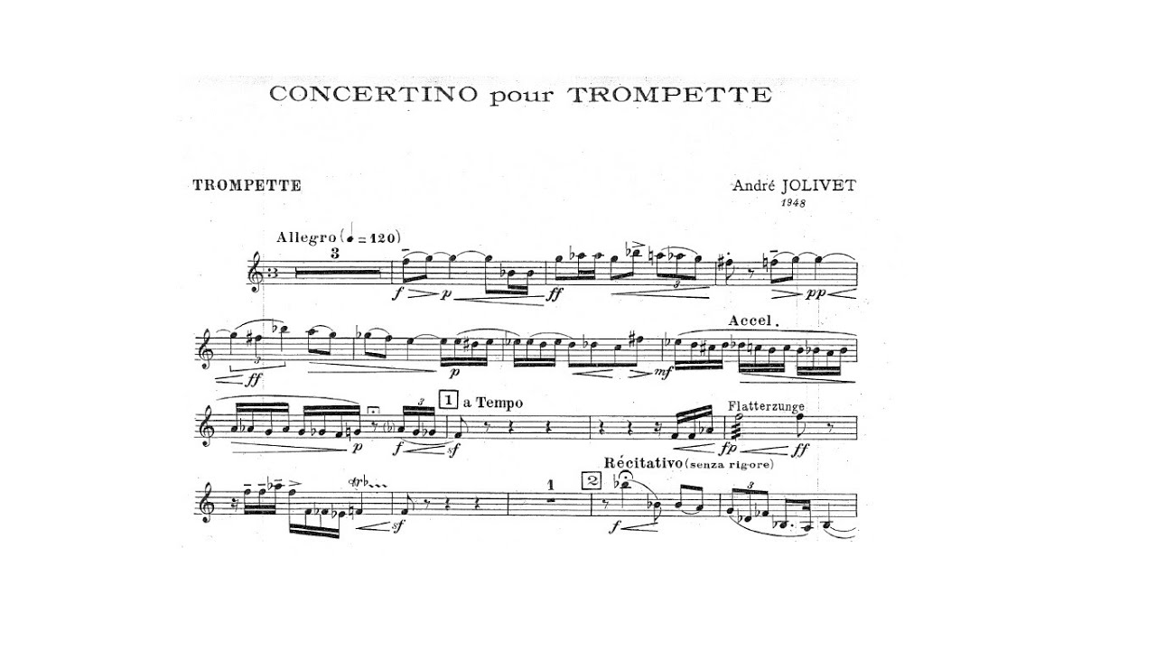 André Jolivet: Concertino (Ole Edvard Antonsen, trumpet) I - YouTube