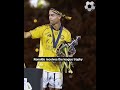 Ronaldo receives the league trophy