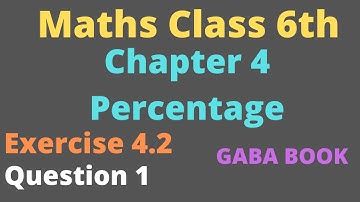 Exercise 4.2 question 1 class 6th | GABA Book