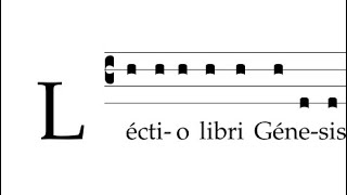 Lectio Libri Genesis - creation of the world in seven days and seven modes