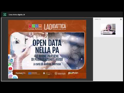 LA Didattica: Open Data - le buone pratiche di pubblicazione e riuso (07/07/2022)