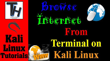 Use Kali Linux Terminal As Browser And Browse Internet With Terminal, Kali Linux