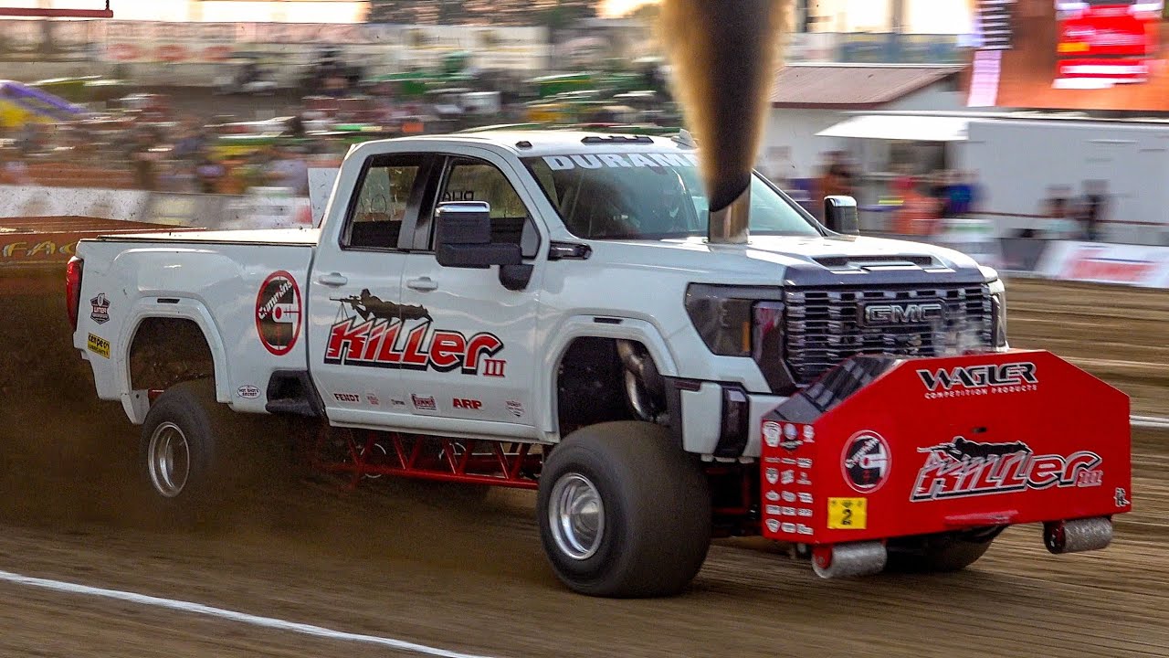 INSANE Super Stock Diesel Truck Pulling Farley, Iowa 2026 Fendt