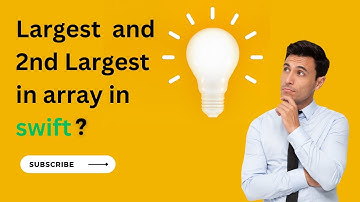 Second Largest from array in swift #swift #dsa #coding