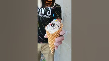 Icecream Cone Making enjoy icecream in a waffle cone after making it fresh