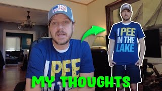 I Pee In The Lake Funny Summer Vacation T-Shirt Review