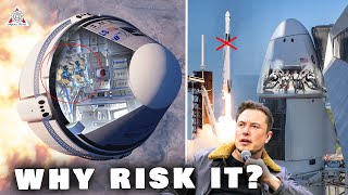 WHY risk it NASA is to launch NEW capsule into orbit instead of SpaceX Dragon...